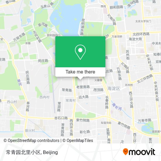 常青园北里小区 map