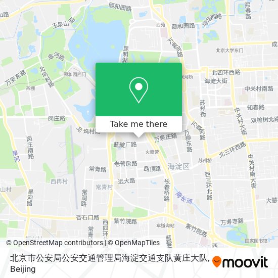 北京市公安局公安交通管理局海淀交通支队黄庄大队 map