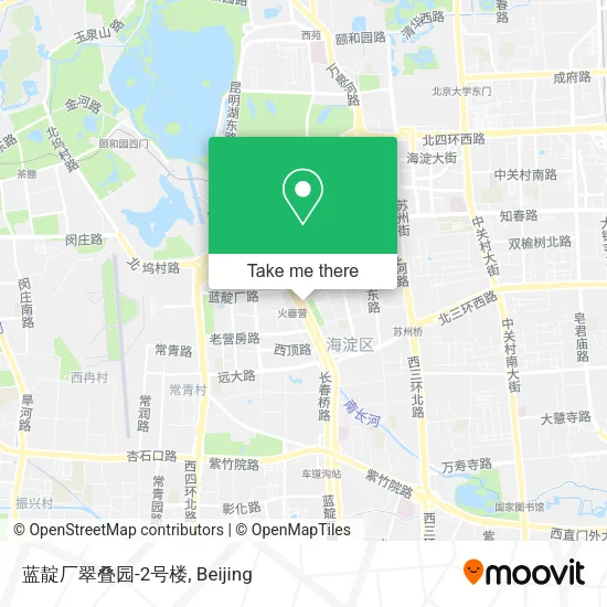 蓝靛厂翠叠园-2号楼 map