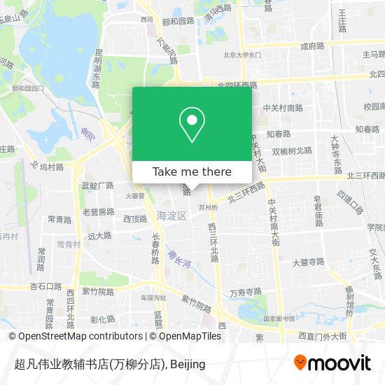 超凡伟业教辅书店(万柳分店) map