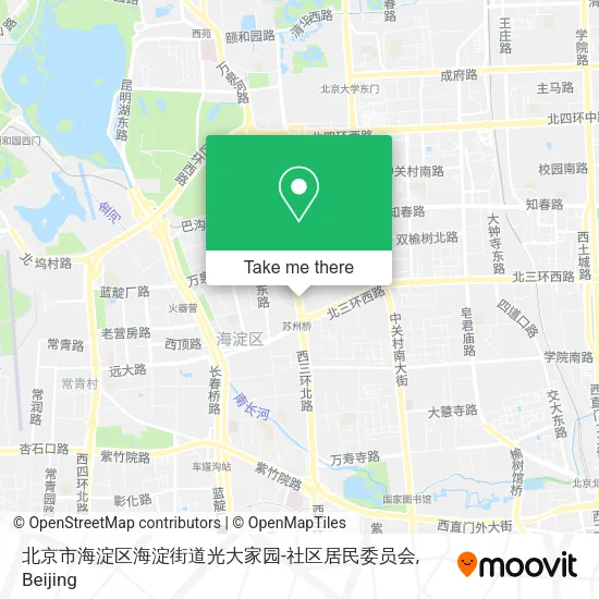 北京市海淀区海淀街道光大家园-社区居民委员会 map