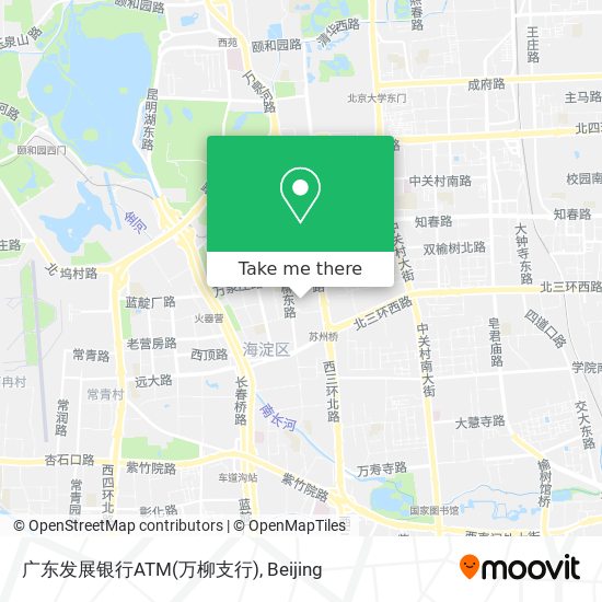 广东发展银行ATM(万柳支行) map
