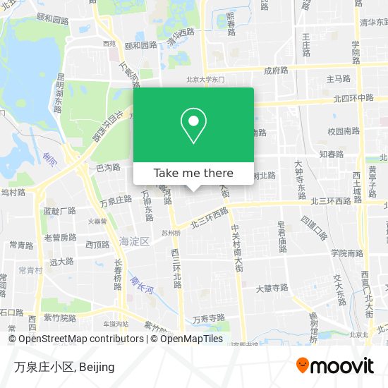 万泉庄小区 map
