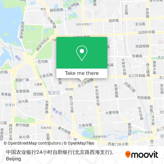 中国农业银行24小时自助银行(北京路西海支行) map