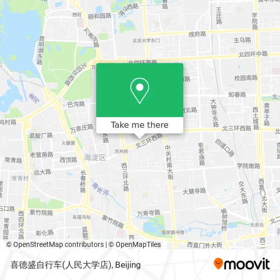 喜德盛自行车(人民大学店) map