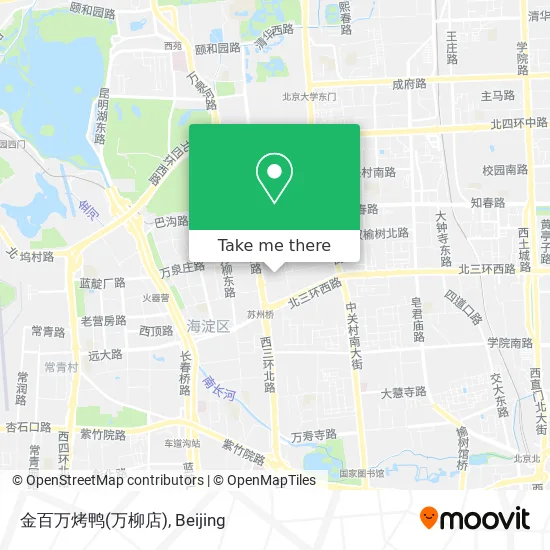 金百万烤鸭(万柳店) map
