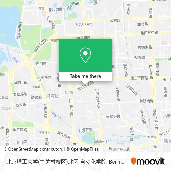 北京理工大学(中关村校区)北区-自动化学院 map