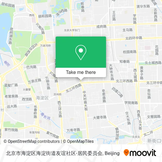 北京市海淀区海淀街道友谊社区-居民委员会 map