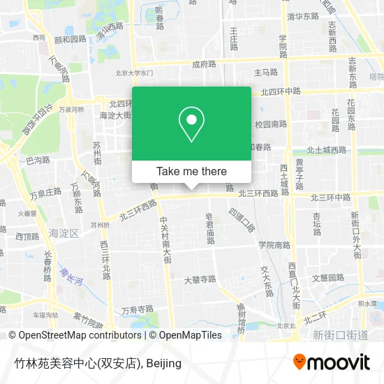 竹林苑美容中心(双安店) map
