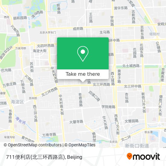 711便利店(北三环西路店) map