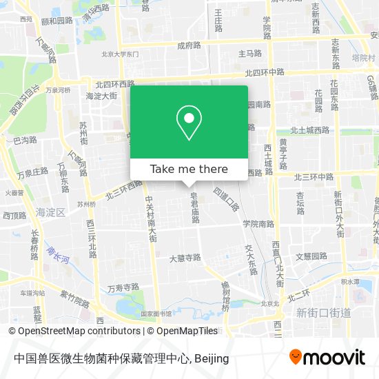 中国兽医微生物菌种保藏管理中心 map