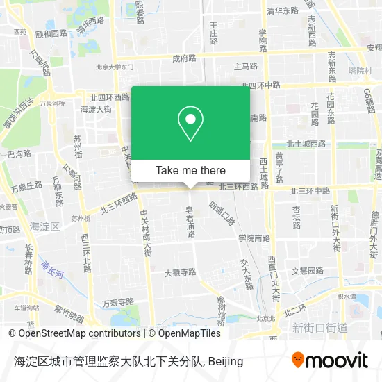 海淀区城市管理监察大队北下关分队 map