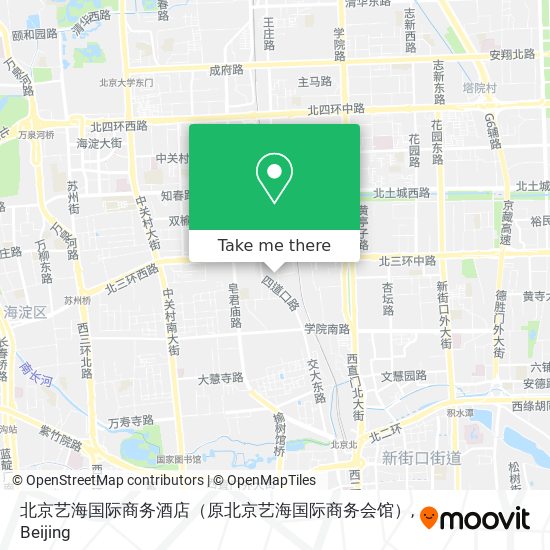 北京艺海国际商务酒店（原北京艺海国际商务会馆） map