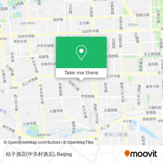 桔子酒店(中关村酒店) map