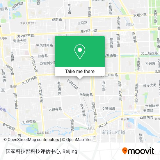 国家科技部科技评估中心 map