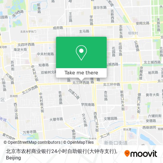 北京市农村商业银行24小时自助银行(大钟寺支行) map