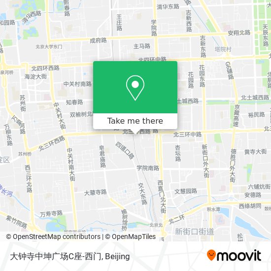 大钟寺中坤广场C座-西门 map