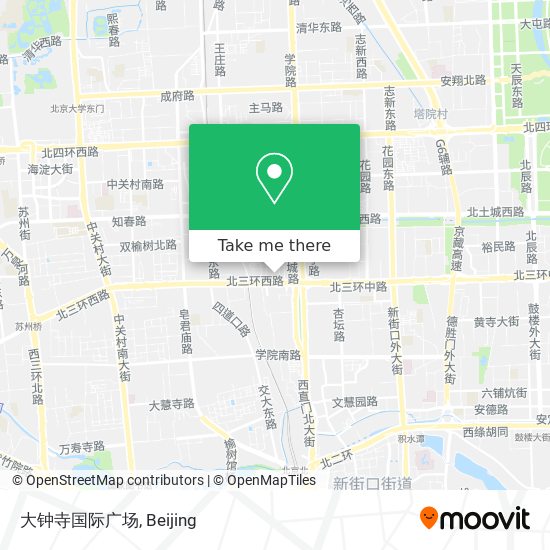 大钟寺国际广场 map