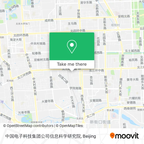 中国电子科技集团公司信息科学研究院 map