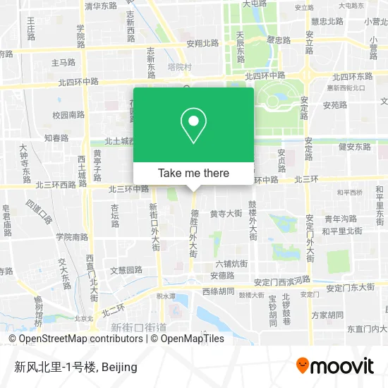 新风北里-1号楼 map