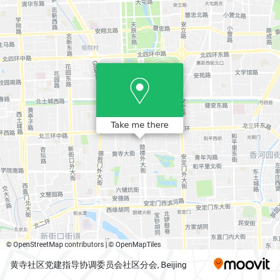 黄寺社区党建指导协调委员会社区分会 map