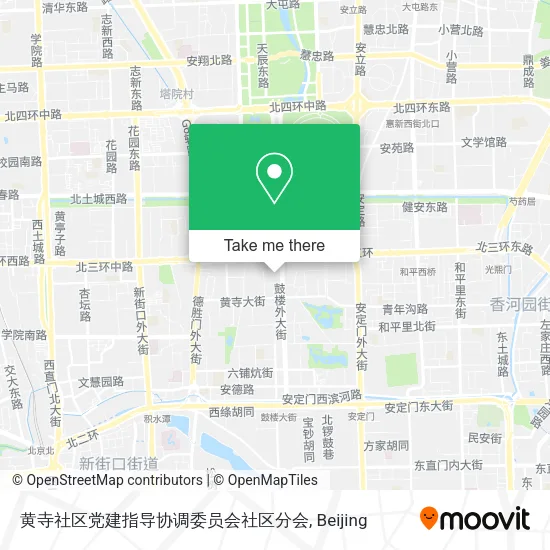 黄寺社区党建指导协调委员会社区分会 map