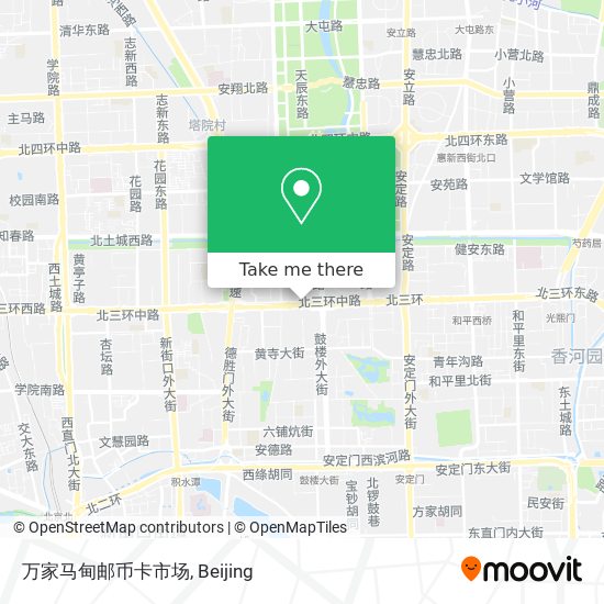 万家马甸邮币卡市场 map