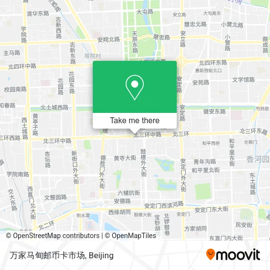 万家马甸邮币卡市场 map