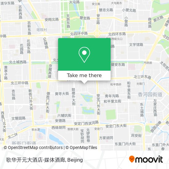 歌华开元大酒店-媒体酒廊 map