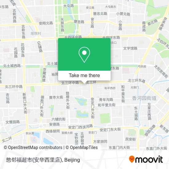 憨邻福超市(安华西里店) map