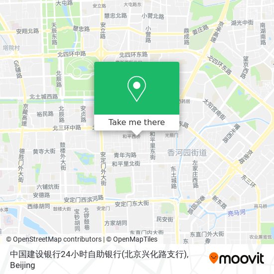 中国建设银行24小时自助银行(北京兴化路支行) map