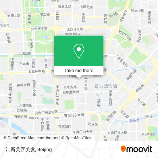 洁新美容美发 map