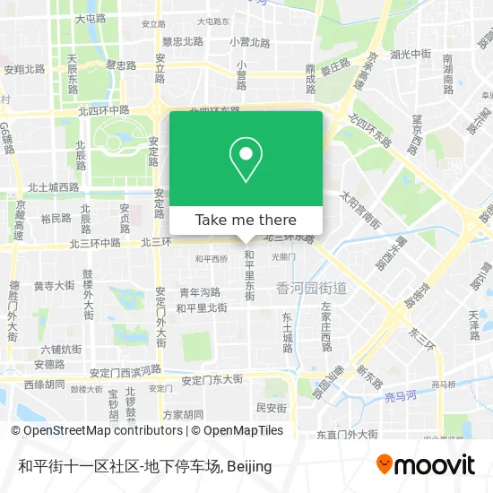 和平街十一区社区-地下停车场 map