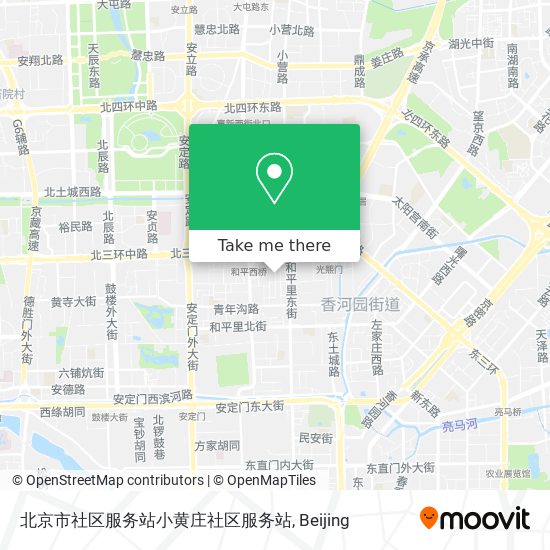 北京市社区服务站小黄庄社区服务站 map