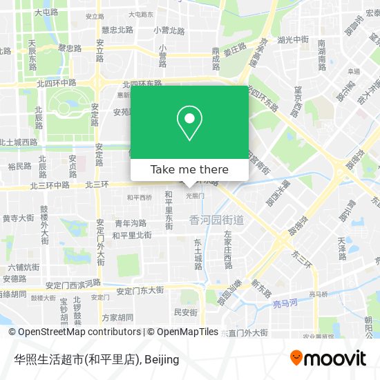 华照生活超市(和平里店) map