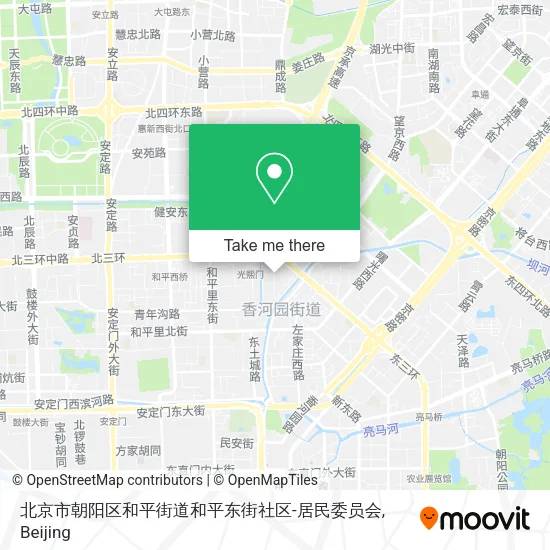 北京市朝阳区和平街道和平东街社区-居民委员会 map