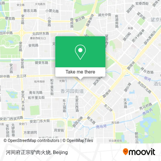 河间府正宗驴肉火烧 map