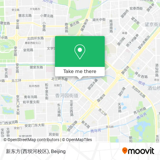 新东方(西坝河校区) map
