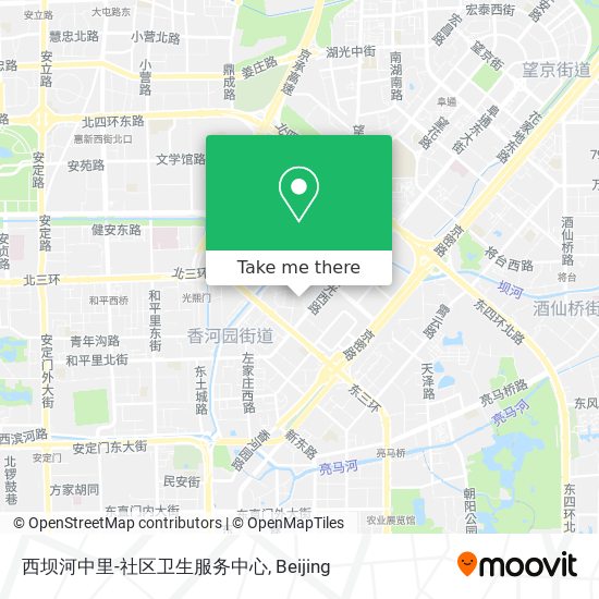 西坝河中里-社区卫生服务中心 map