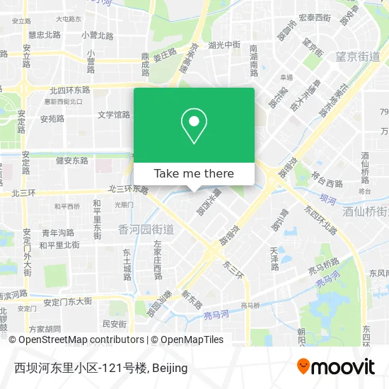 西坝河东里小区-121号楼 map