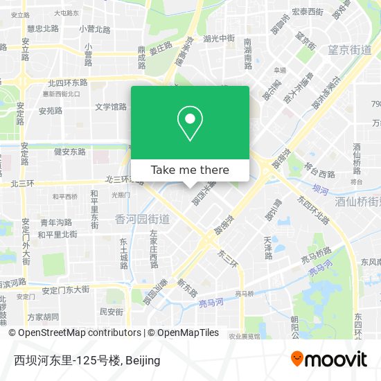 西坝河东里-125号楼 map
