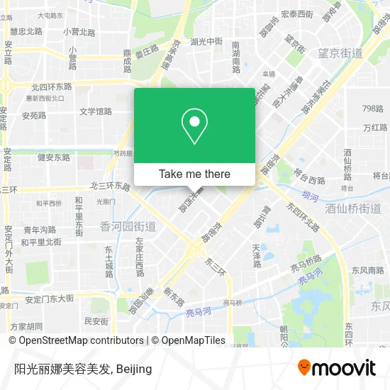 阳光丽娜美容美发 map