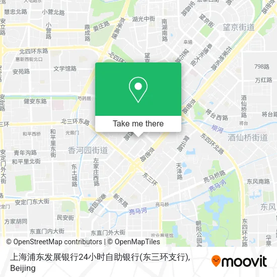 上海浦东发展银行24小时自助银行(东三环支行) map