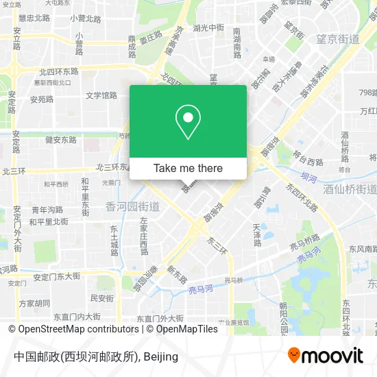 中国邮政(西坝河邮政所) map