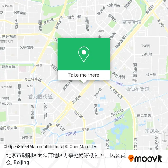 北京市朝阳区太阳宫地区办事处尚家楼社区居民委员会 map