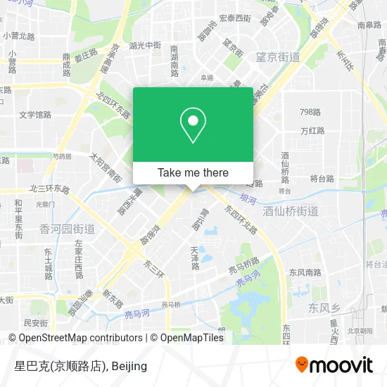 星巴克(京顺路店) map