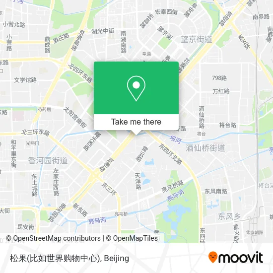 松果(比如世界购物中心) map
