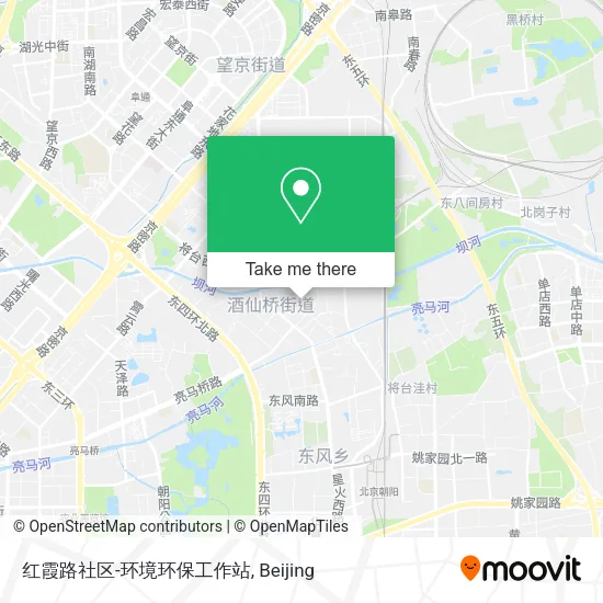 红霞路社区-环境环保工作站 map