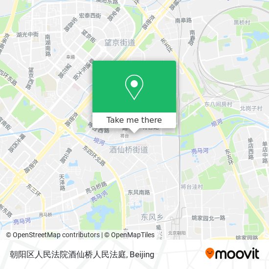 朝阳区人民法院酒仙桥人民法庭 map