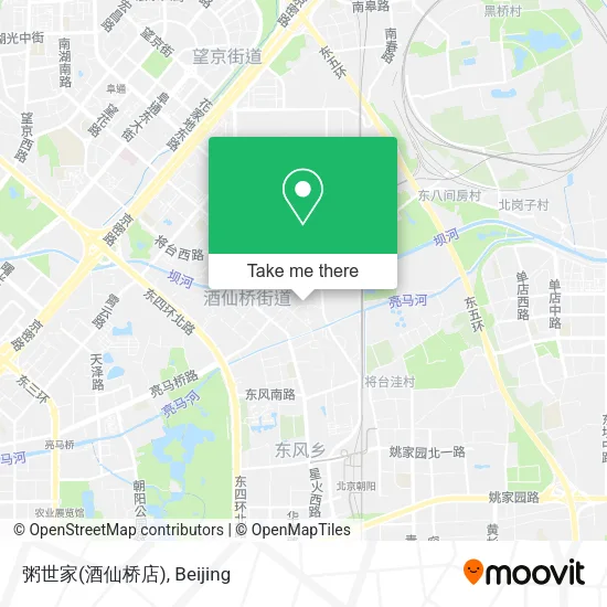 粥世家(酒仙桥店) map